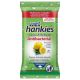 Mega Disposables Wet Hankies Clean & Refresh Antibacterial Lemon 15τμχ