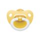 Nuk Classic Soft Καουτσούκ Yellow 6-18m με Θήκη 1τμχ