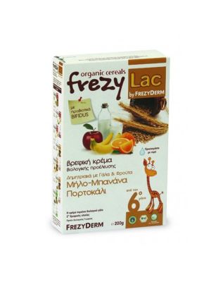 Frezyderm Frezylac Δημητριακά με Γάλα & Φρούτα από τον 6ο Μήνα 200g