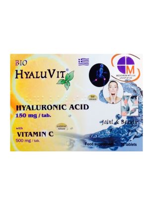 Medichrom Hyaluvit Υαλουρονικο Οξυ 150mg & Vitamin C 500mg 30 tabs